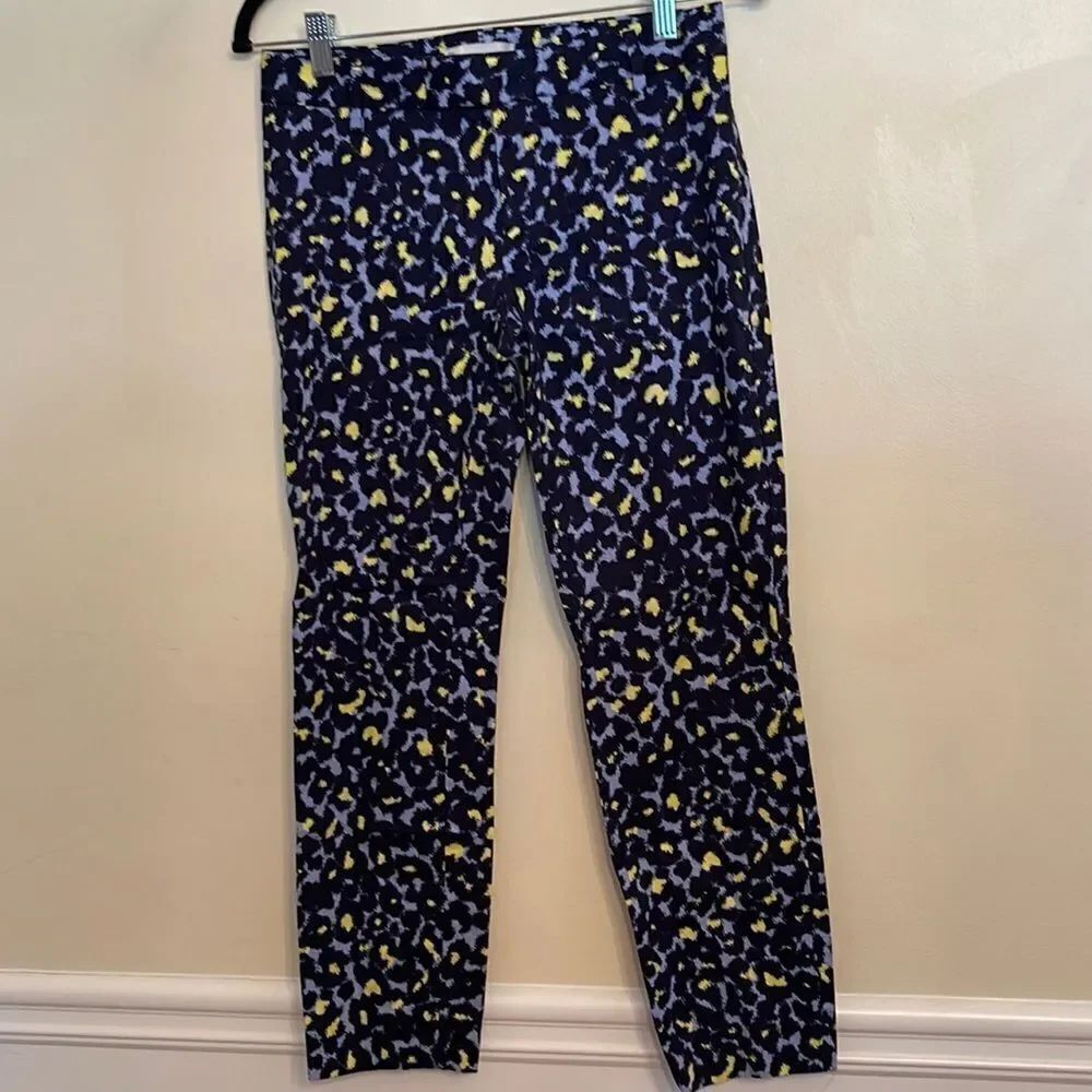 GAP Slim Cropped Animal Print Pants